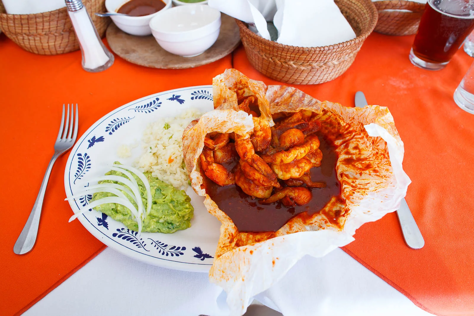 Mixiote de camaron (shrimp)
