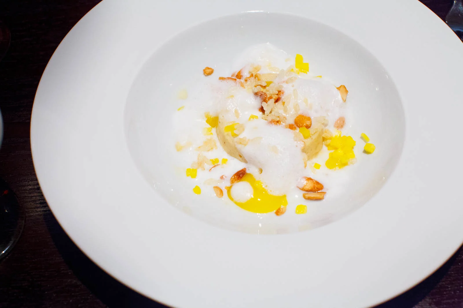 Arroz Con Leche with Rompope, Mango & Almond ($9)