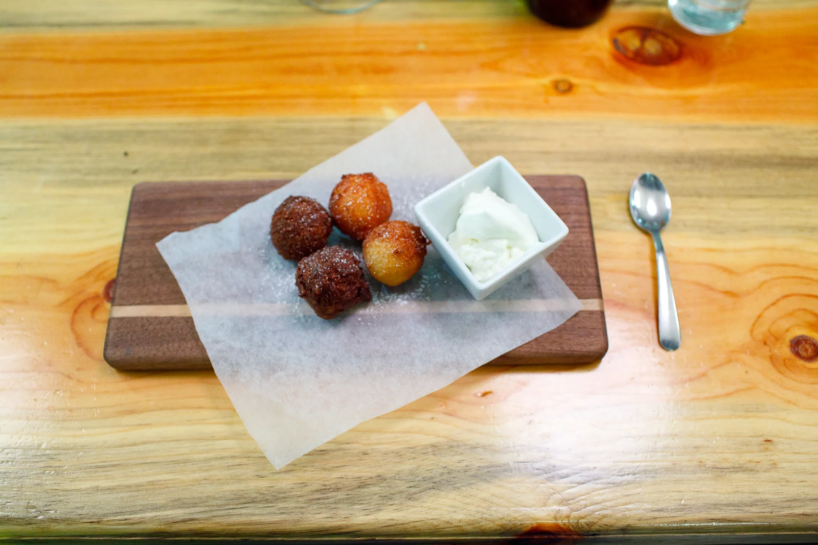 Weiser farm potato & goat's milk ricotta doughnuts ($6)