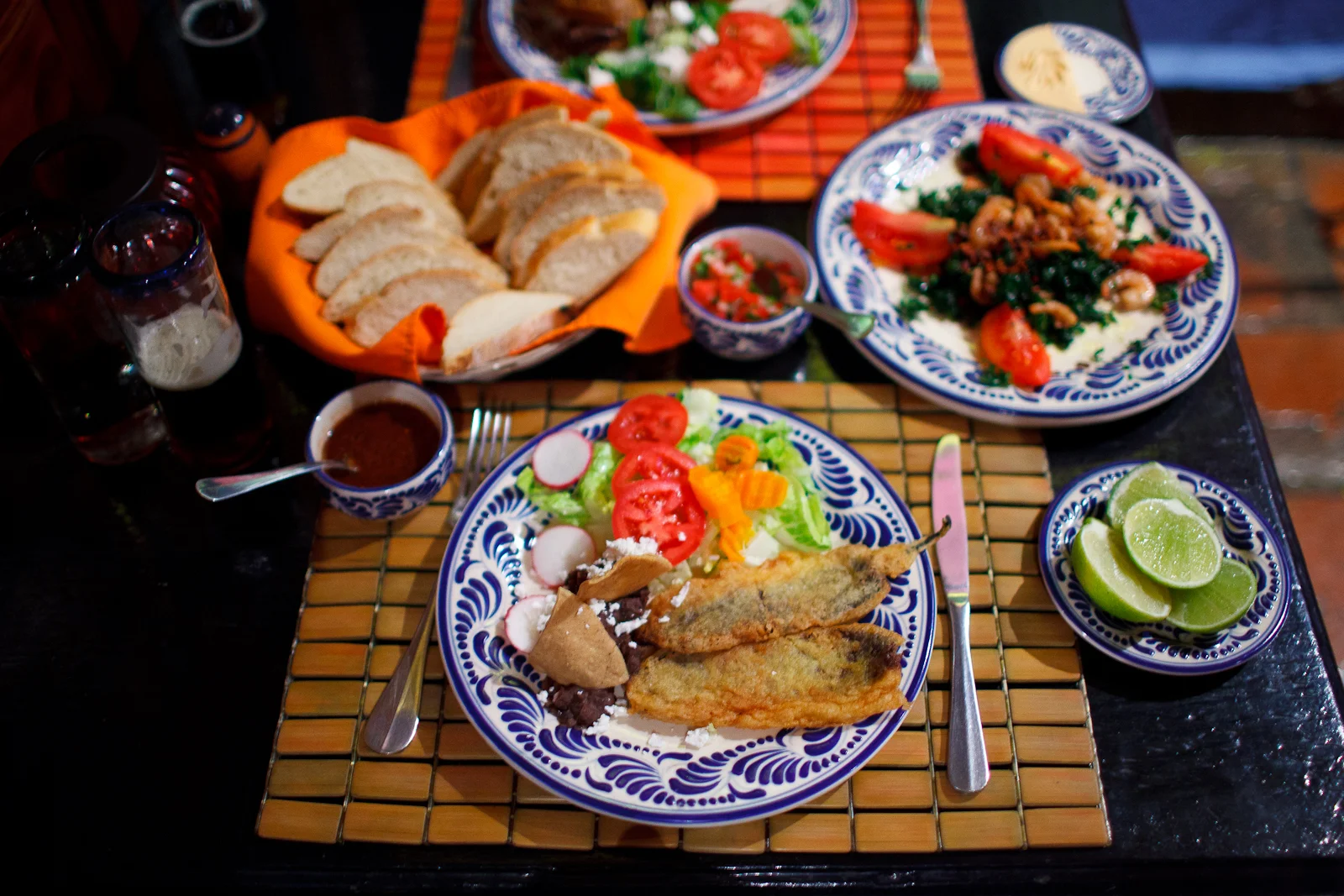 Table of Pueblan delicacies