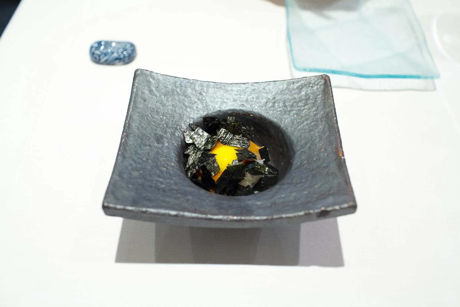 Ika konowata - thinly sliced yari-ika sashimi with fermented sea