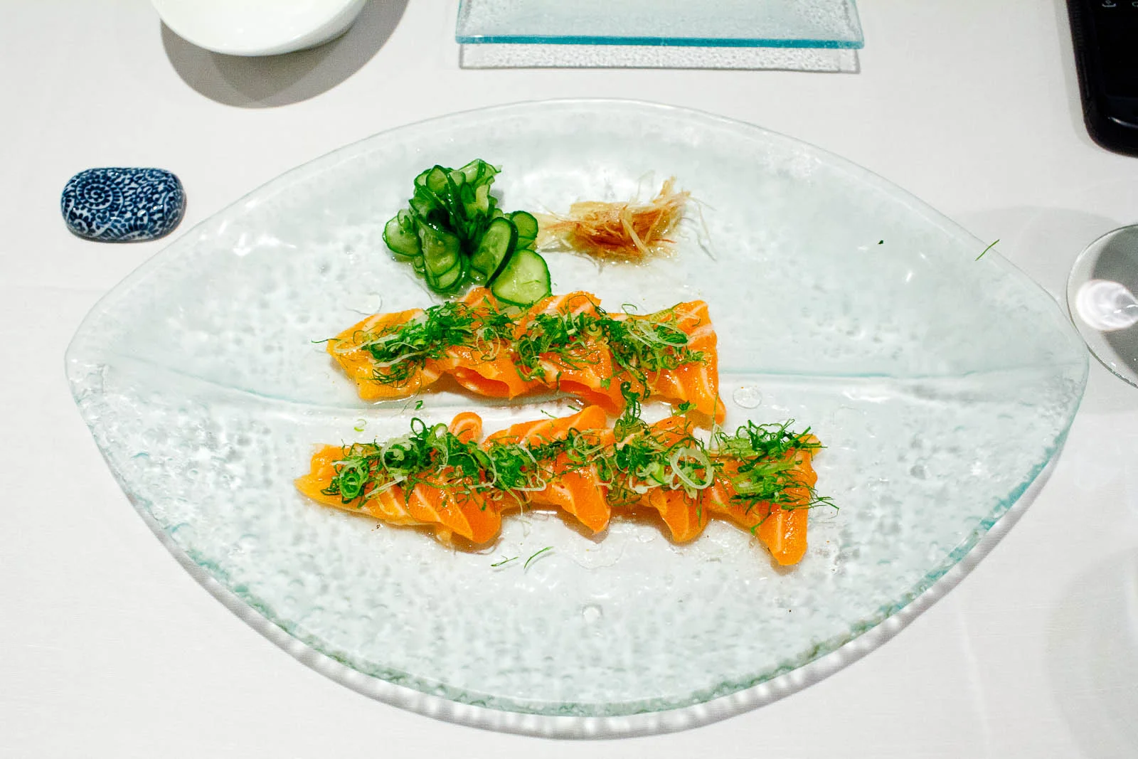 Salmon citrus - lightly cured fresh Scottish salmon with cilantr