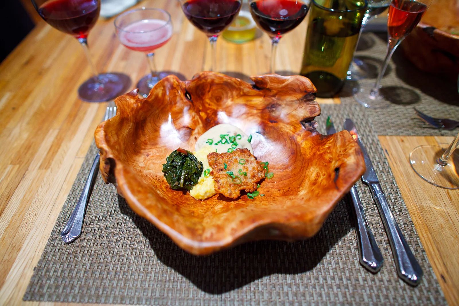8th Course: Country-fried rabbit, grits, and gravy