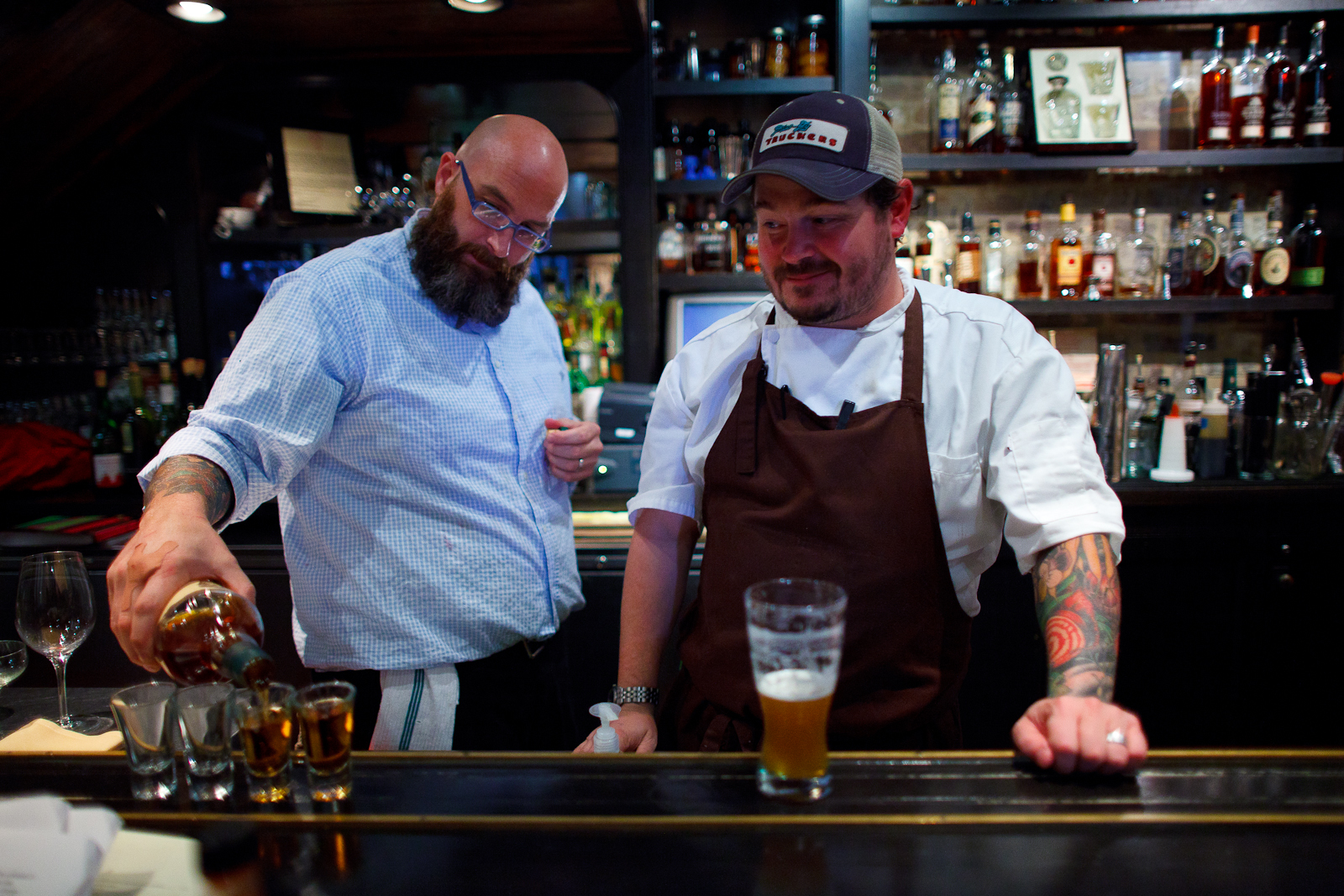 A bourbon tour, led by Chef Sean Brock and Roderick Hale Weaver