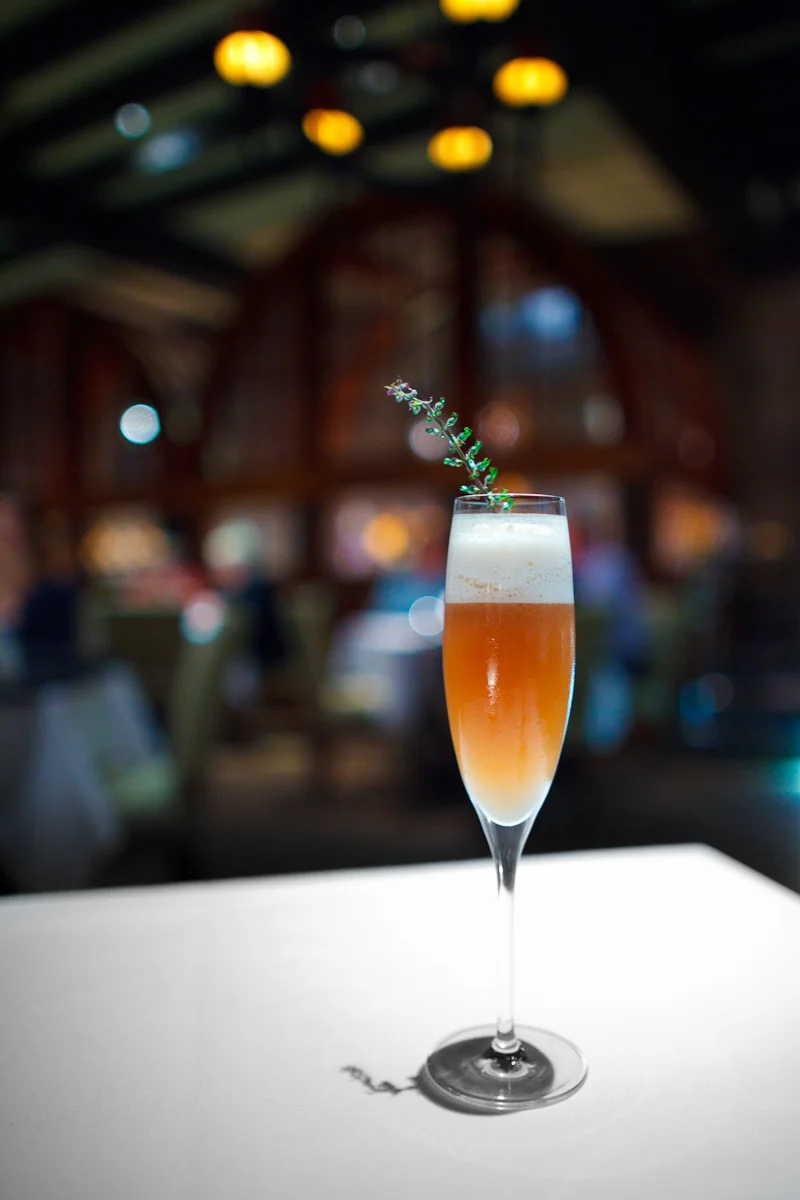 Snacks 6: A cocktail of elderflower and freshly pressed concord grapes