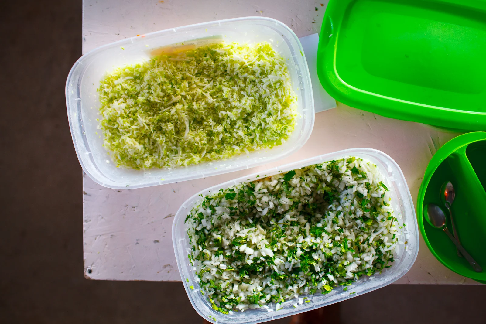 Onion and Cilantro, Cabbage