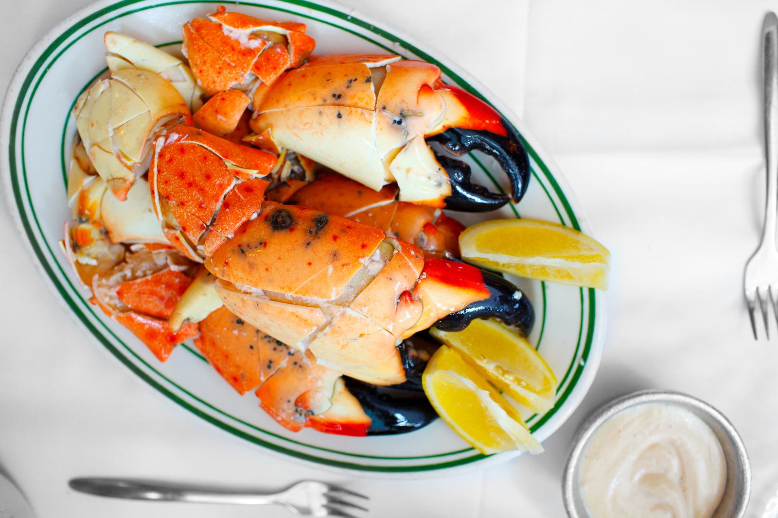 Jumbo stone crabs ($71.95)