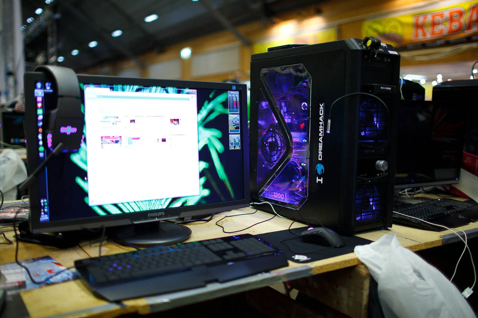 My setup at DreamHack Winter 2011