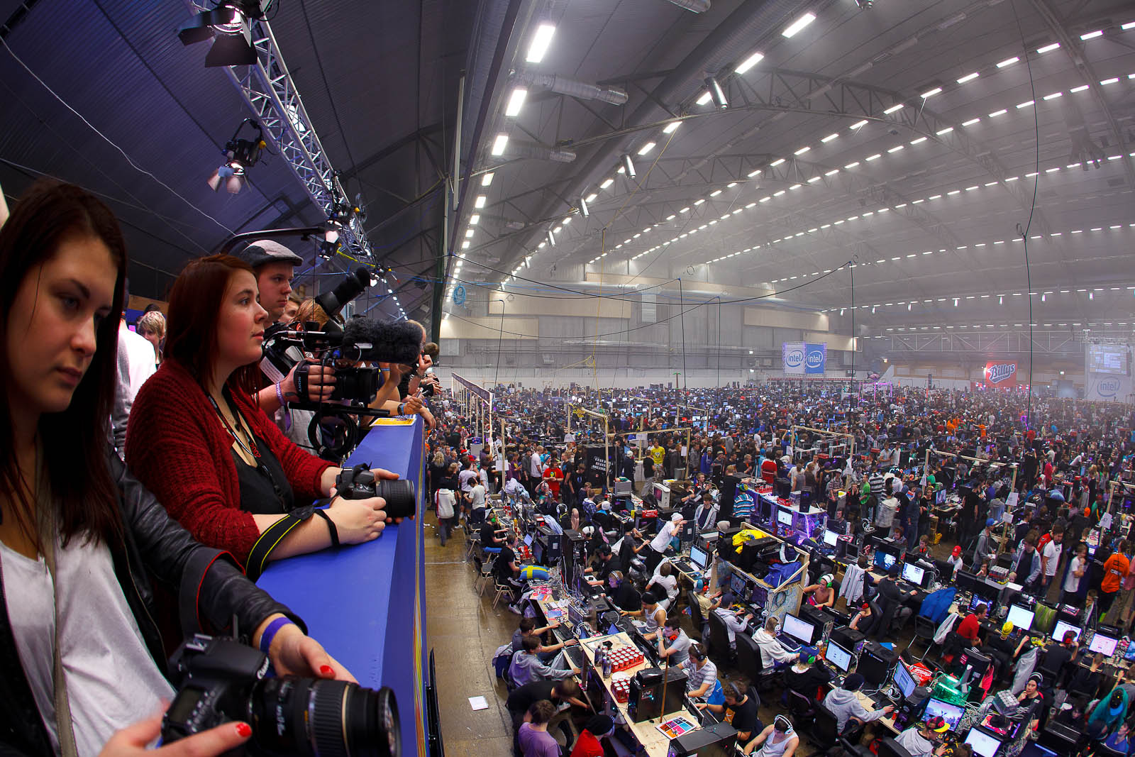 The press booth, DreamHack Winter 2011