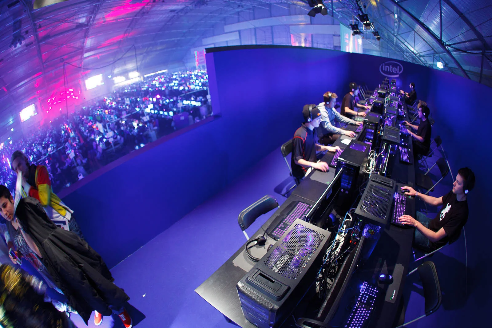 Intel demonstration booth