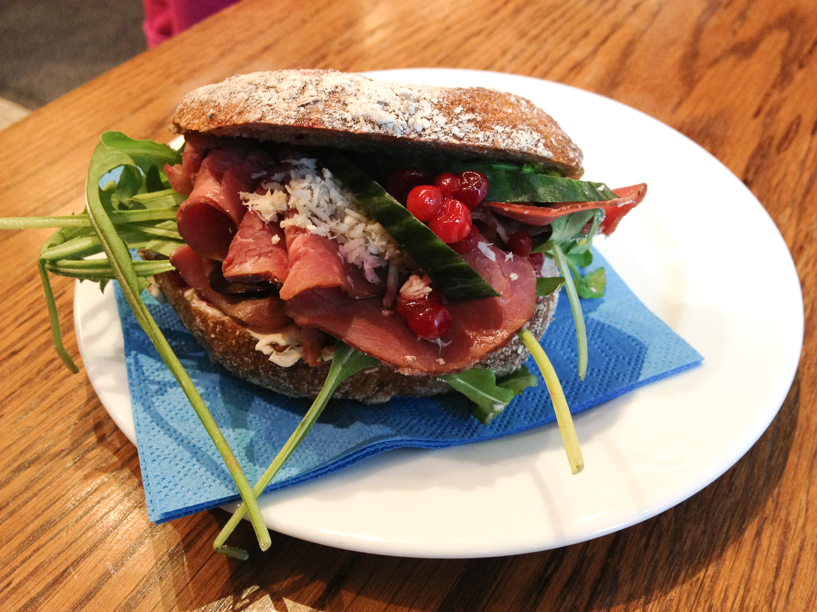 Elk and Lingonberry Sandwich