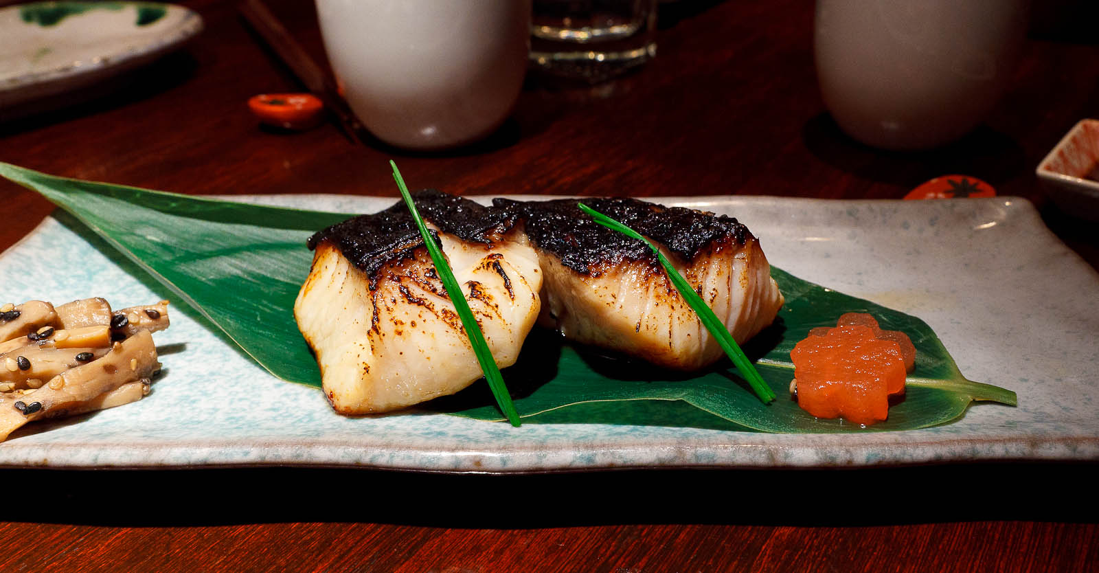 Grilled Saikyo black cod, Kyoto miso marinade ($17.95)