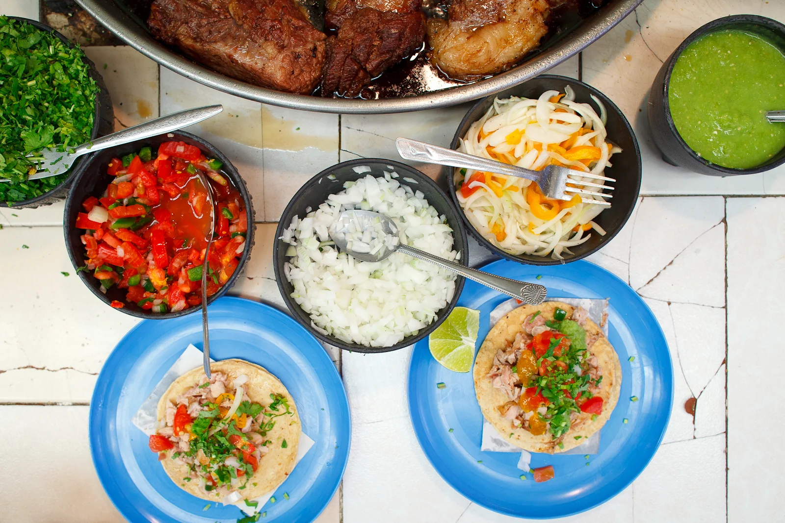 Tacos de Carnitas (20 MXP each)