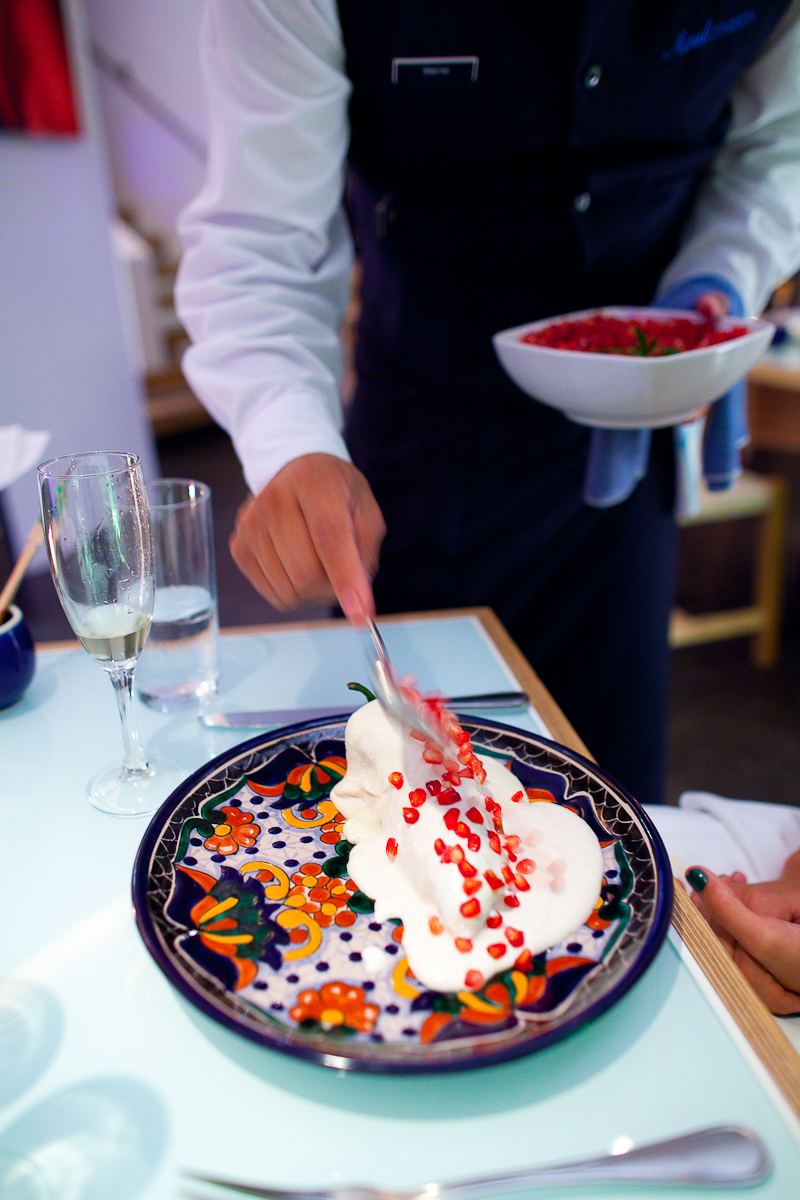 Step 3: Sprinkle pomegranate seeds