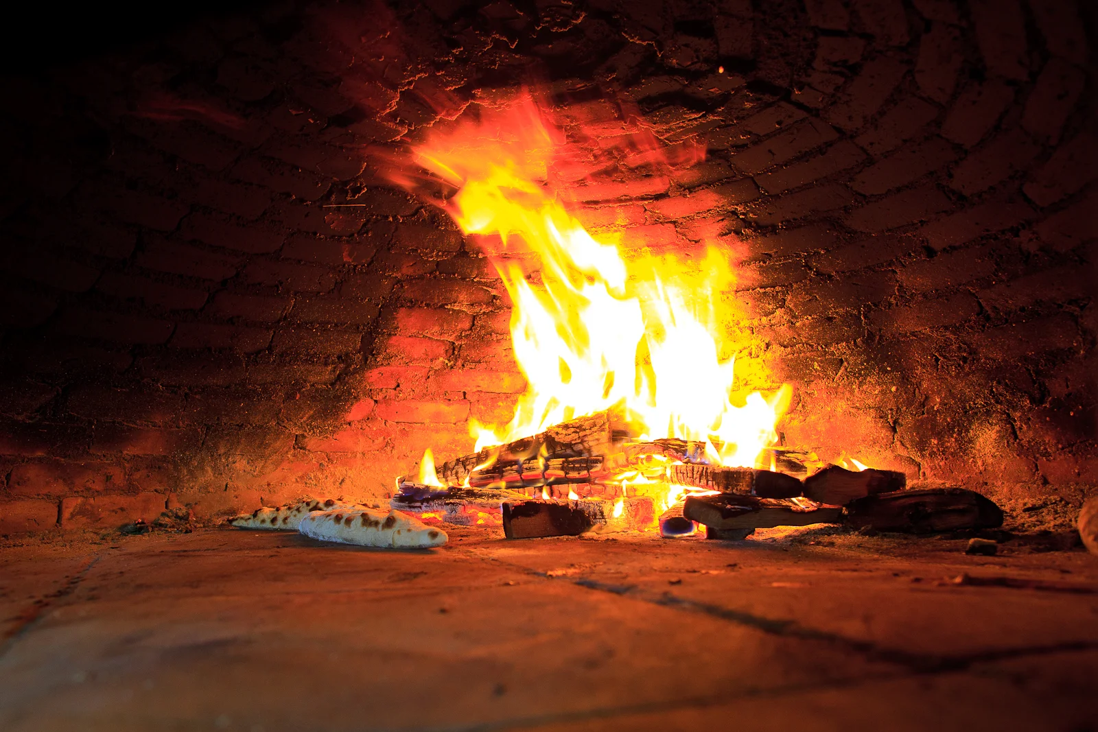 Calzone in the oven