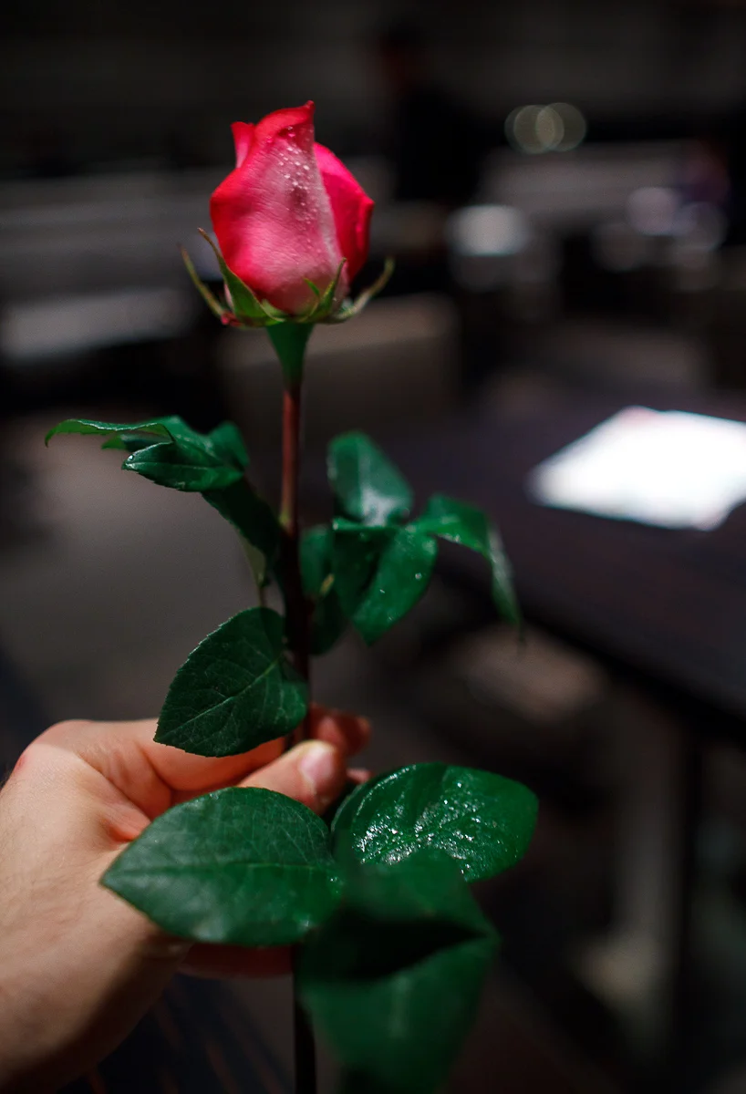Rose intensified with rose water