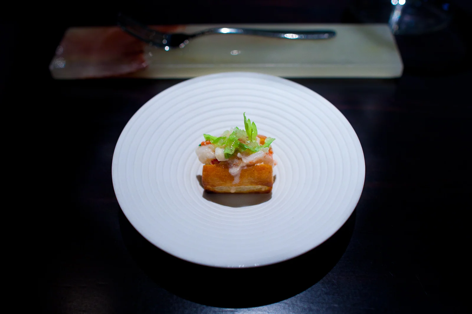 Amuse bouche: Miniature lobster roll