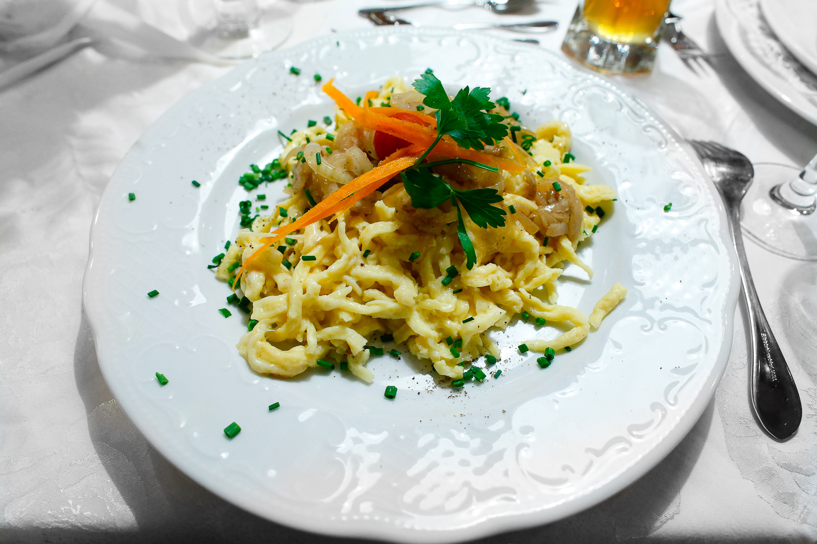 3rd Course: Käsespätzle, swabian cheeese noodles