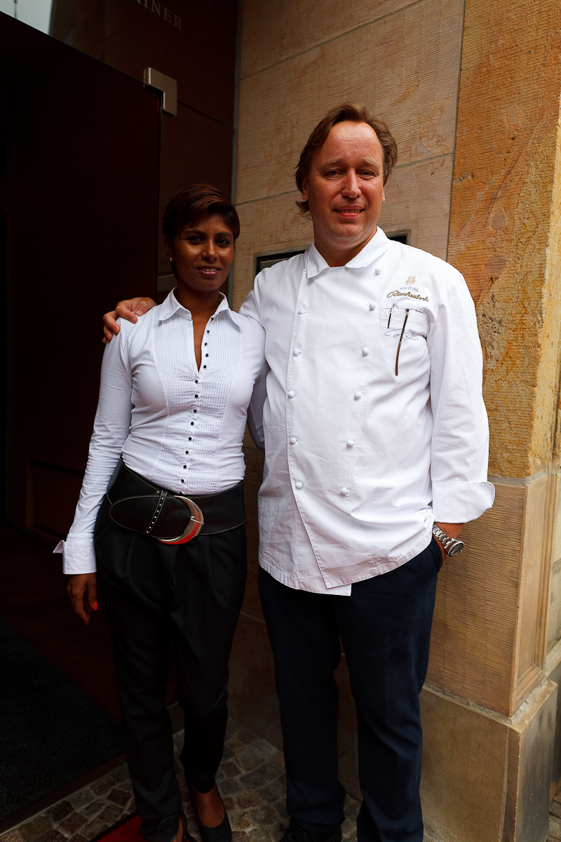 Chef Thomas Bühner and his wife
