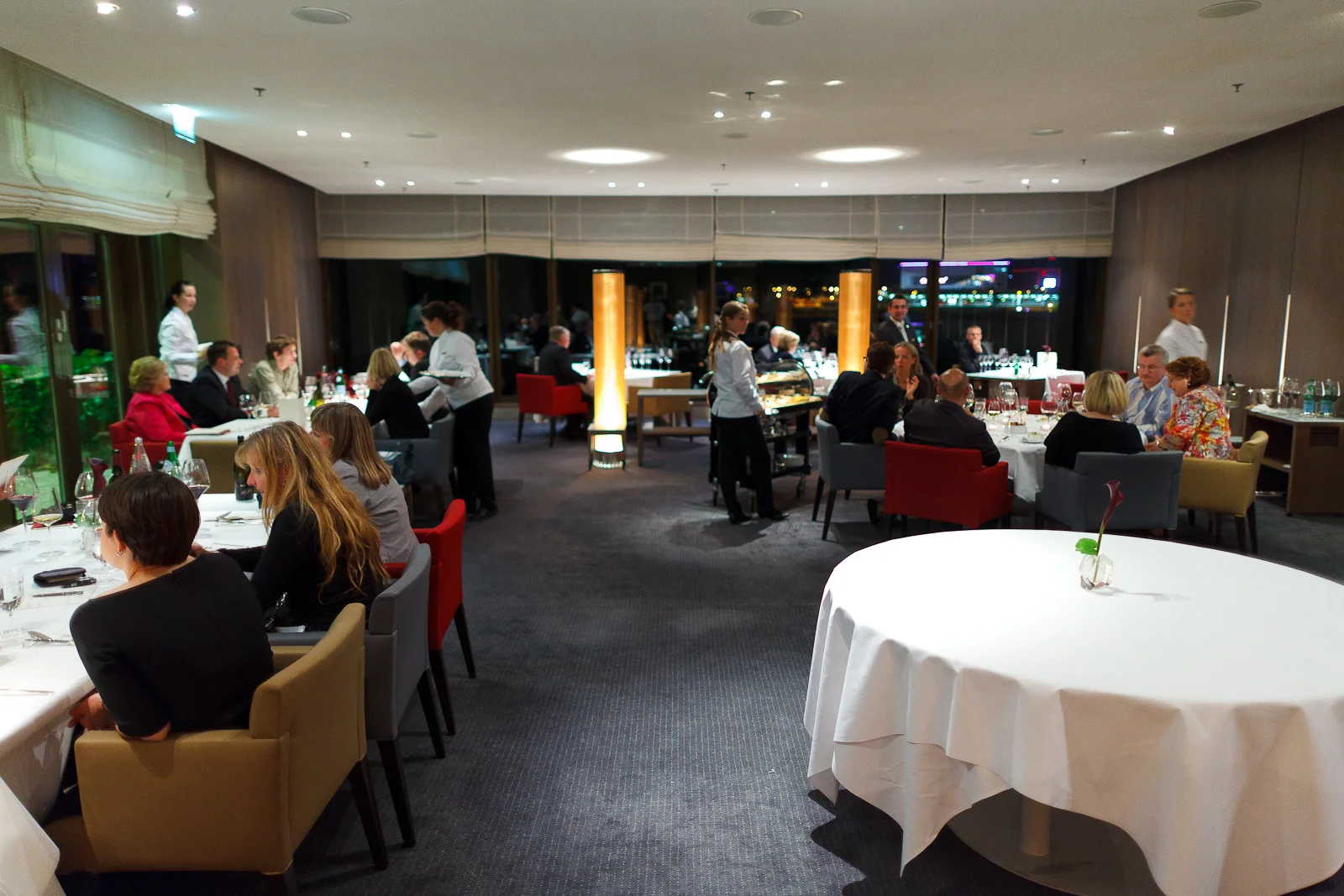 The dining room