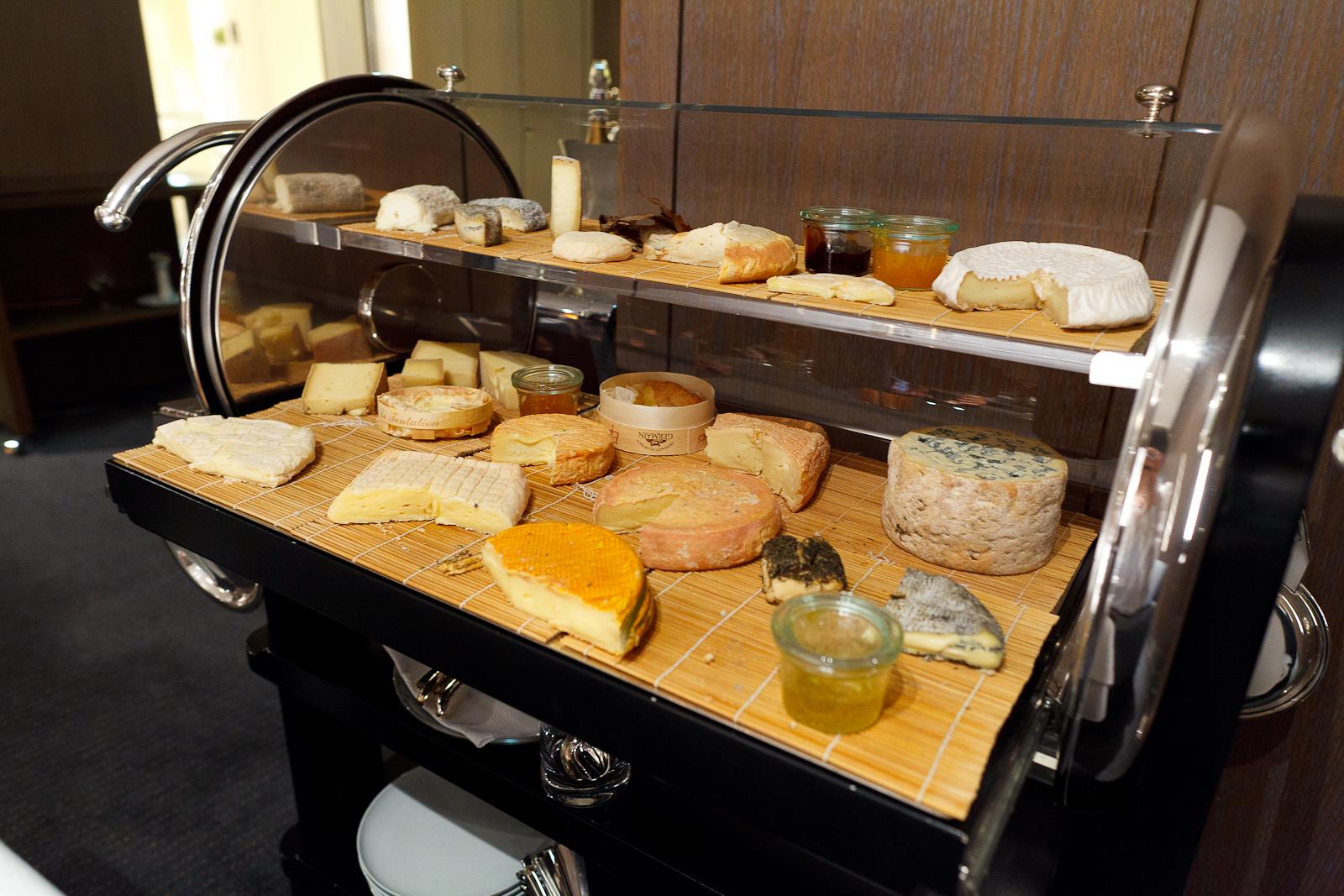 Cheese course: the cheese cart