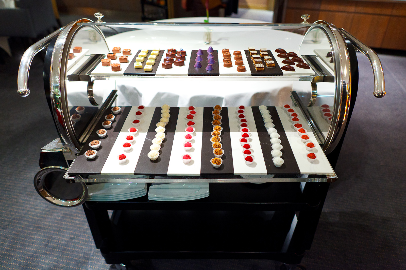 Petits Fours: assorted chocolates