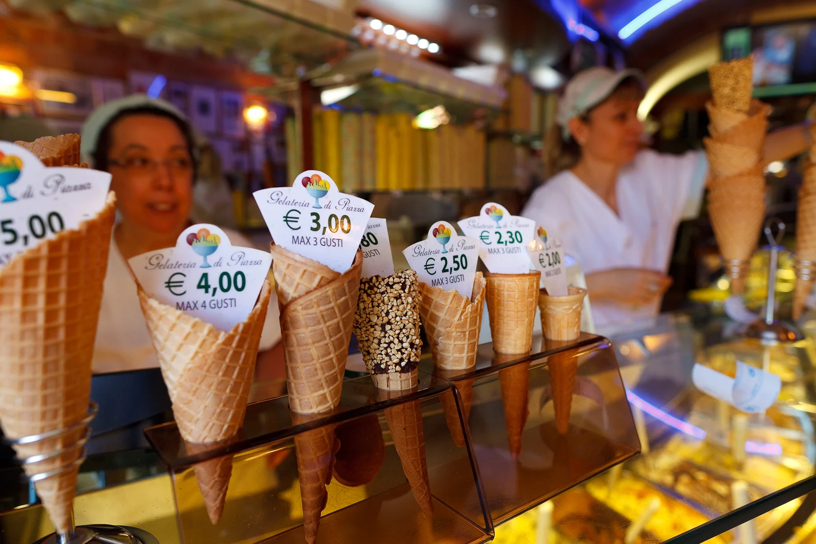 Gelato cones