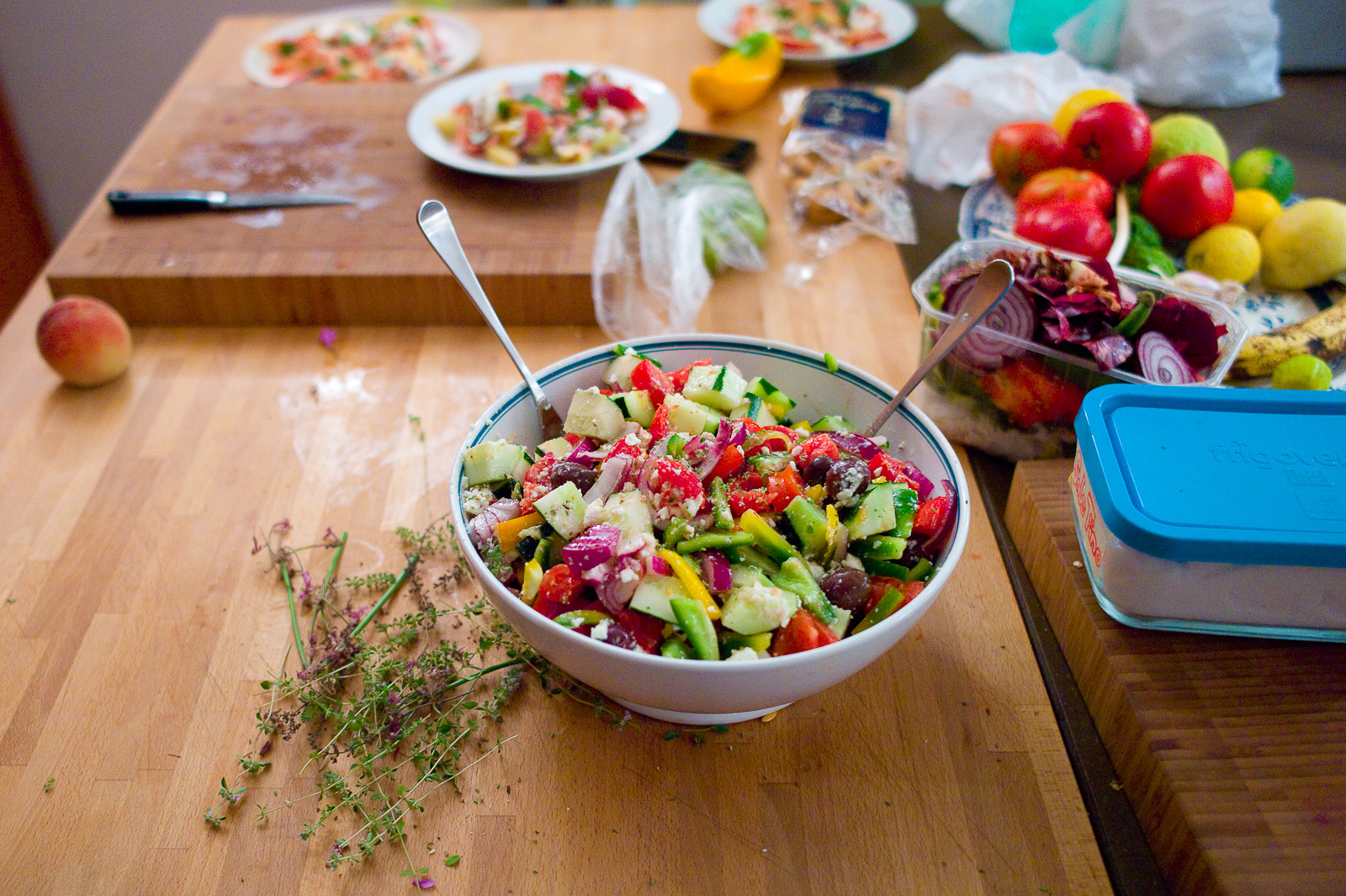 Greek peasant salad