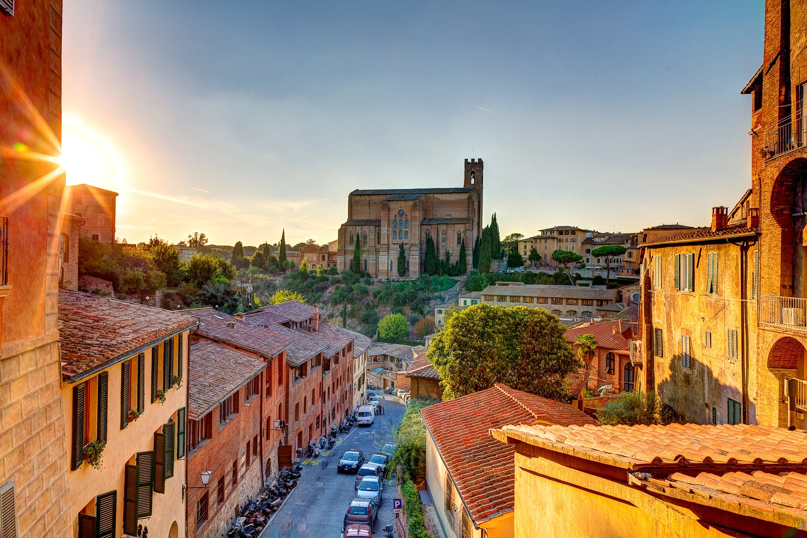 Sunset in Siena