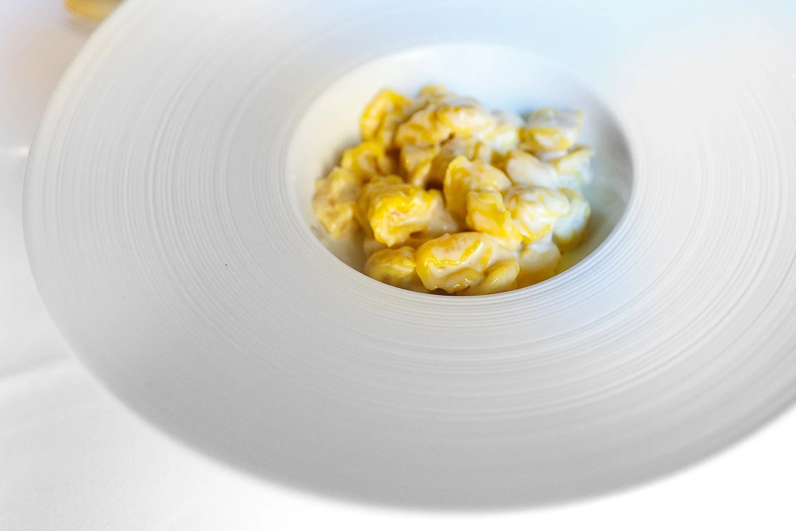7th Course: Tortellini served in "Bianca Modenese" Parmigiano Reggiano sauce