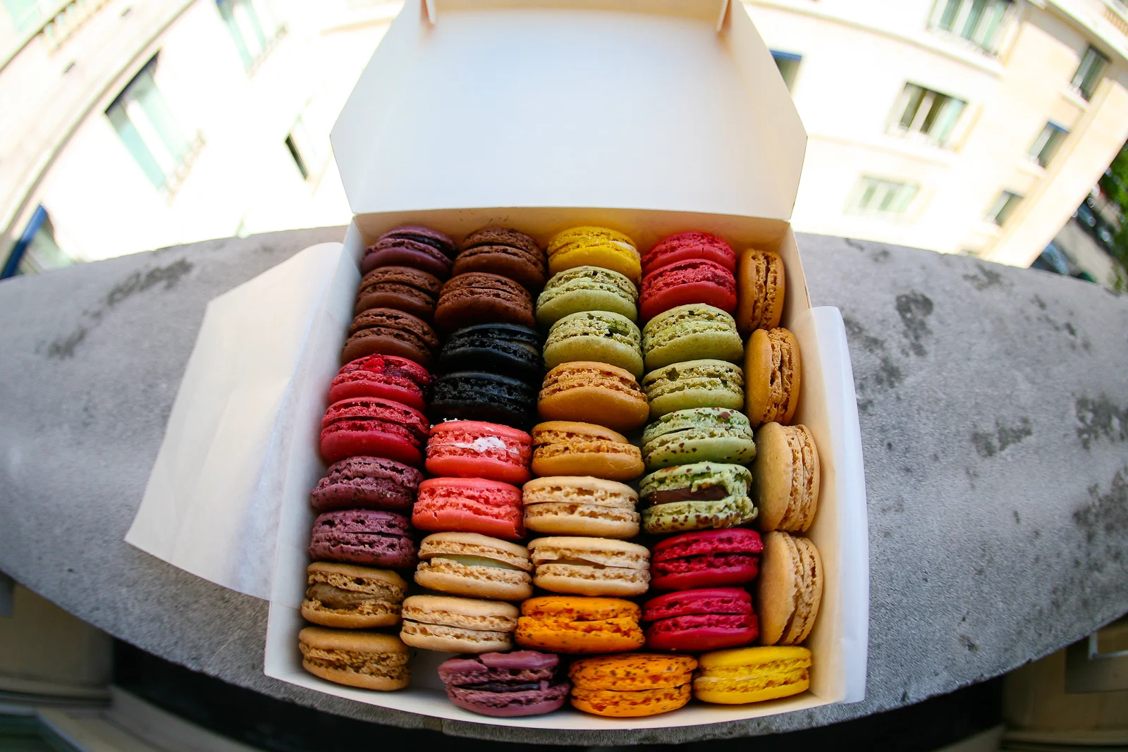 Box of macarons