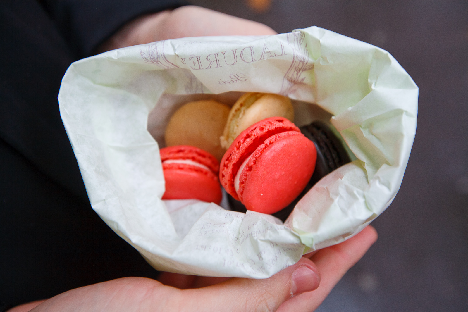 Bag of macarons