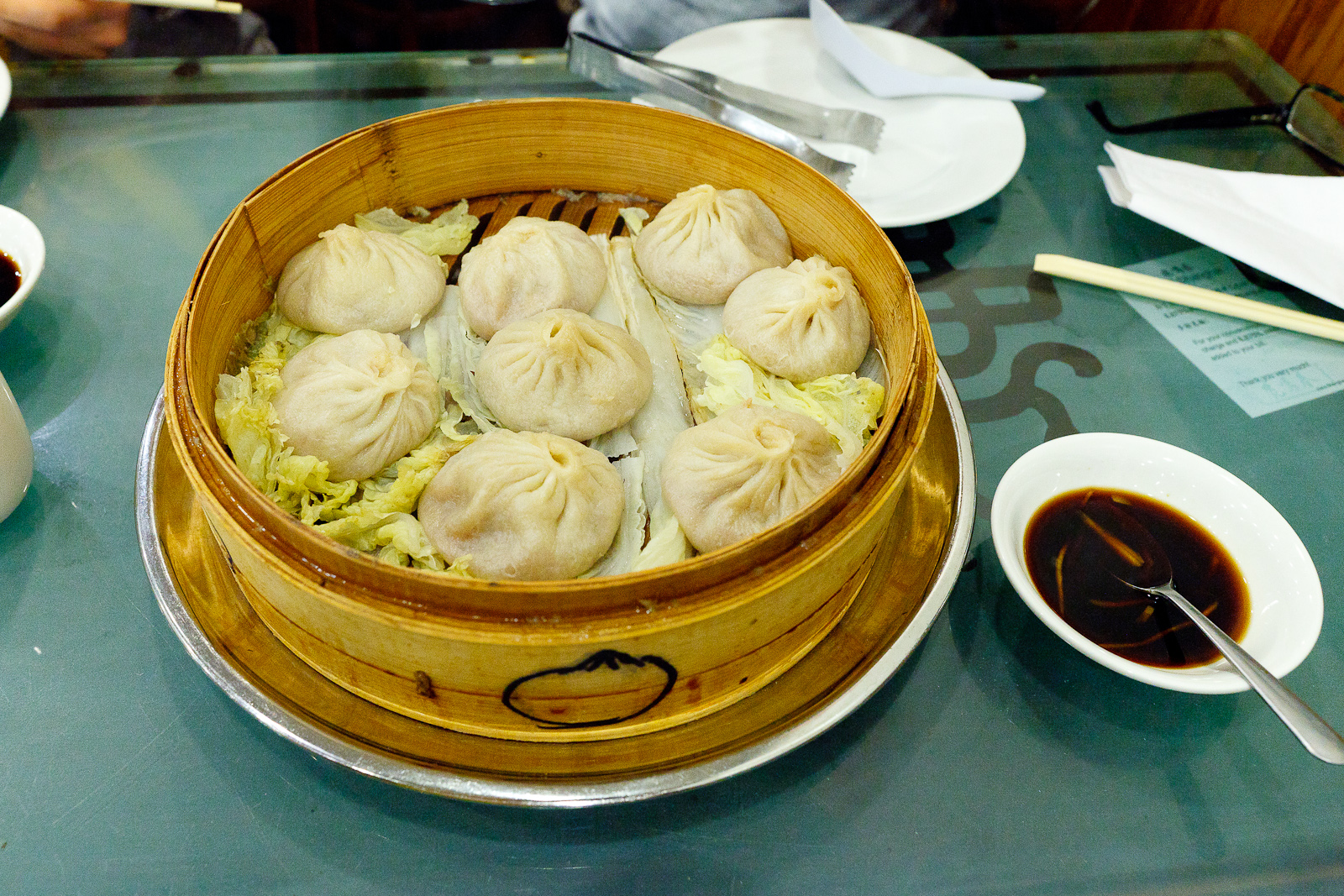 Steamed pork soup dumplings ($6.95)