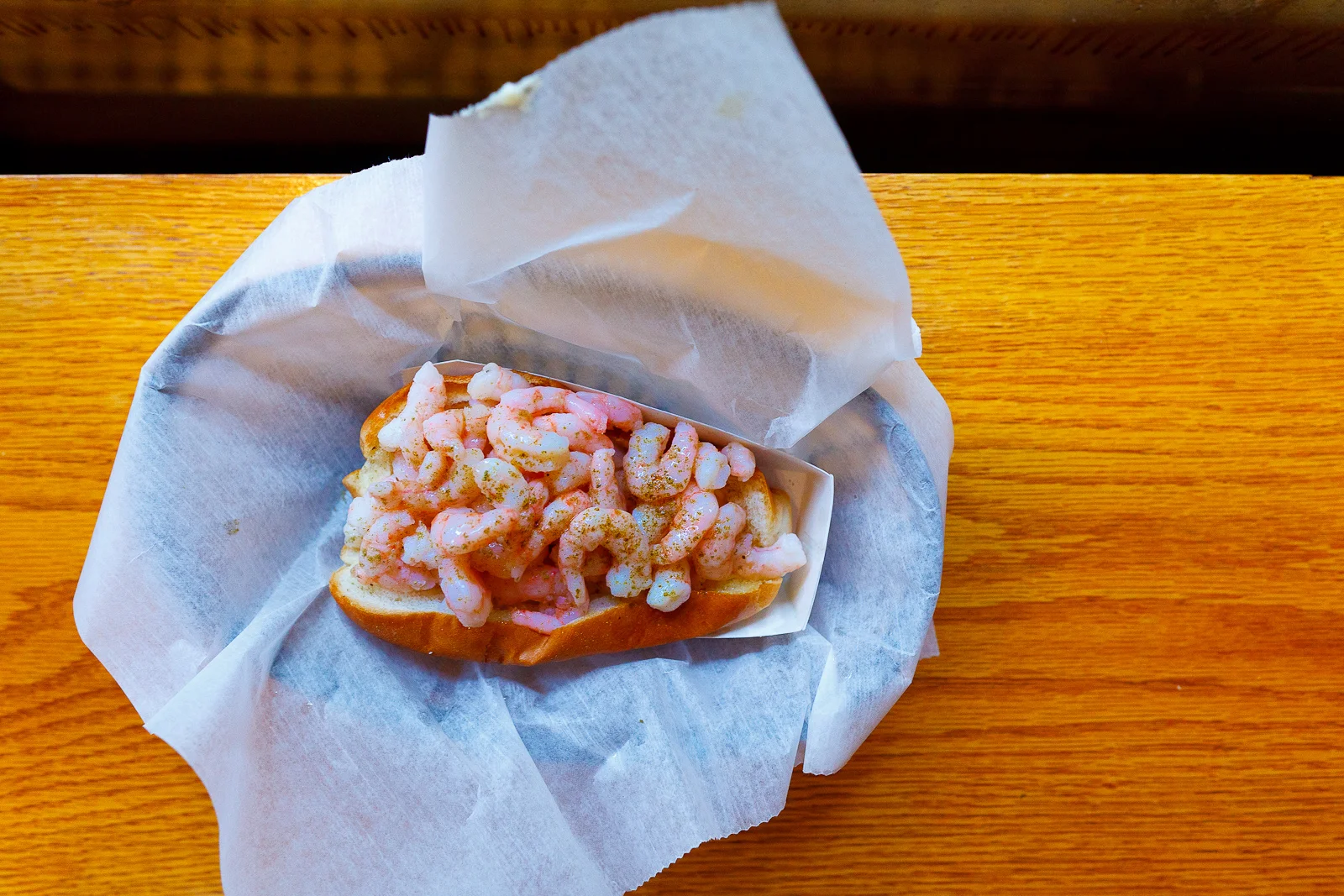 Shrimp roll ($8)