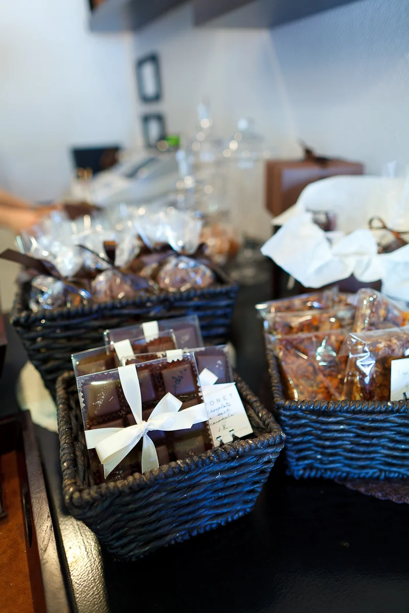 Salted chocolates, chocolate honeycomb, brownies