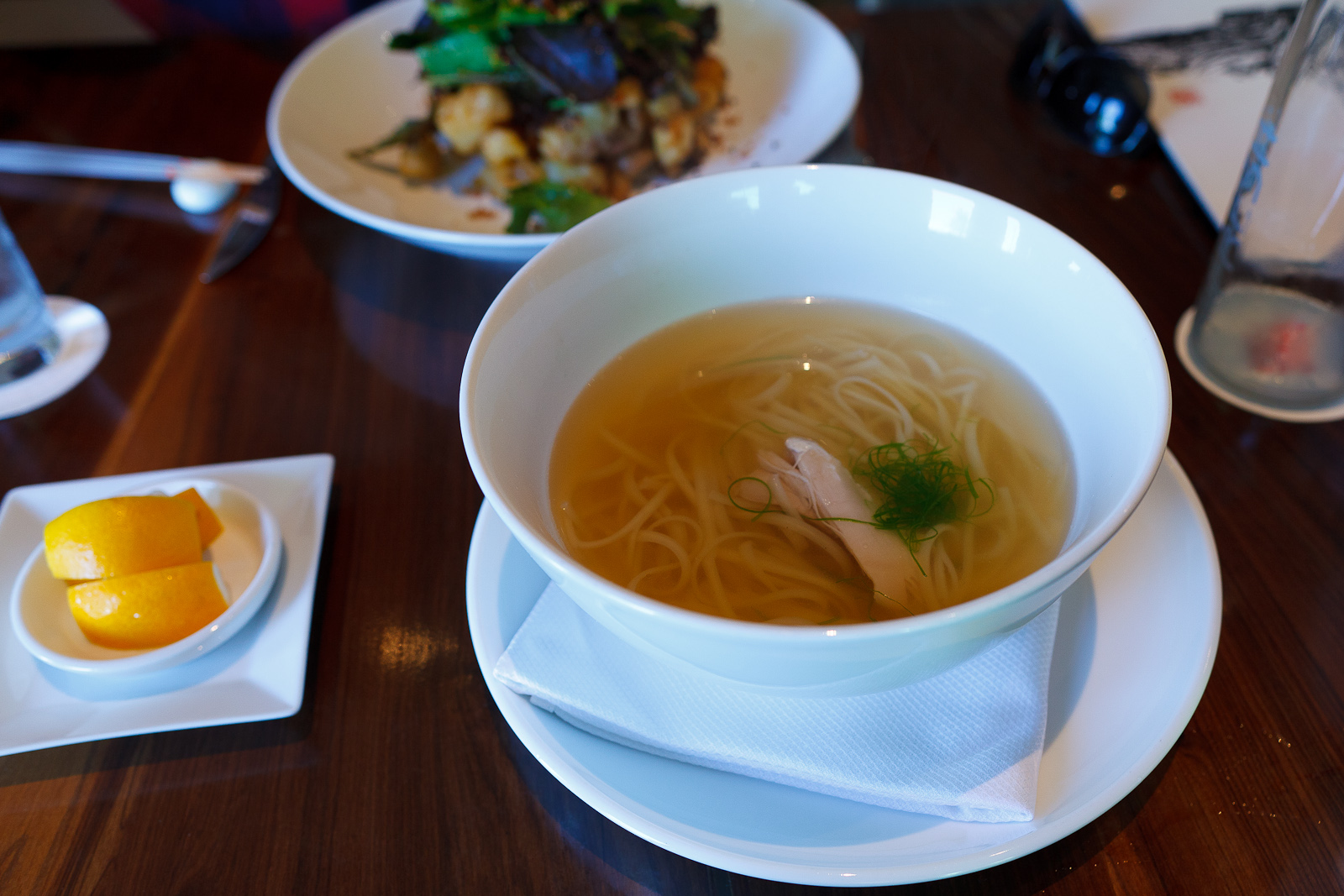 Ramen soup - morimoto chicken noodle soup ($14)