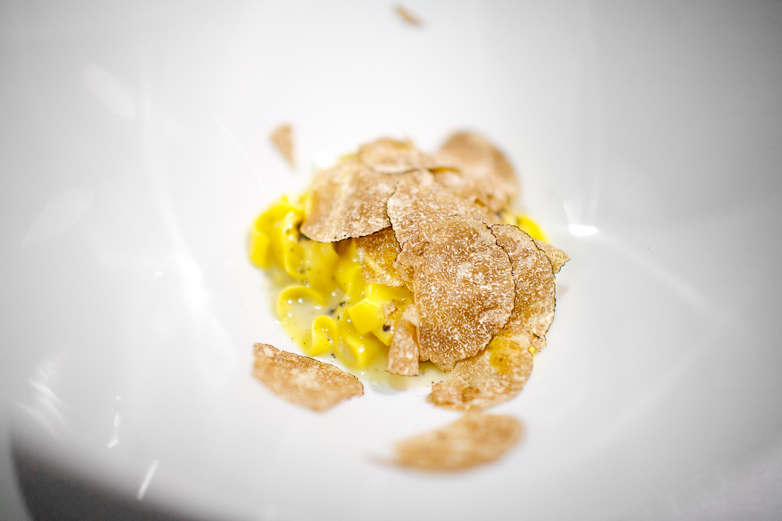 6th Course: Hand-cut tagliatelle with white truffle