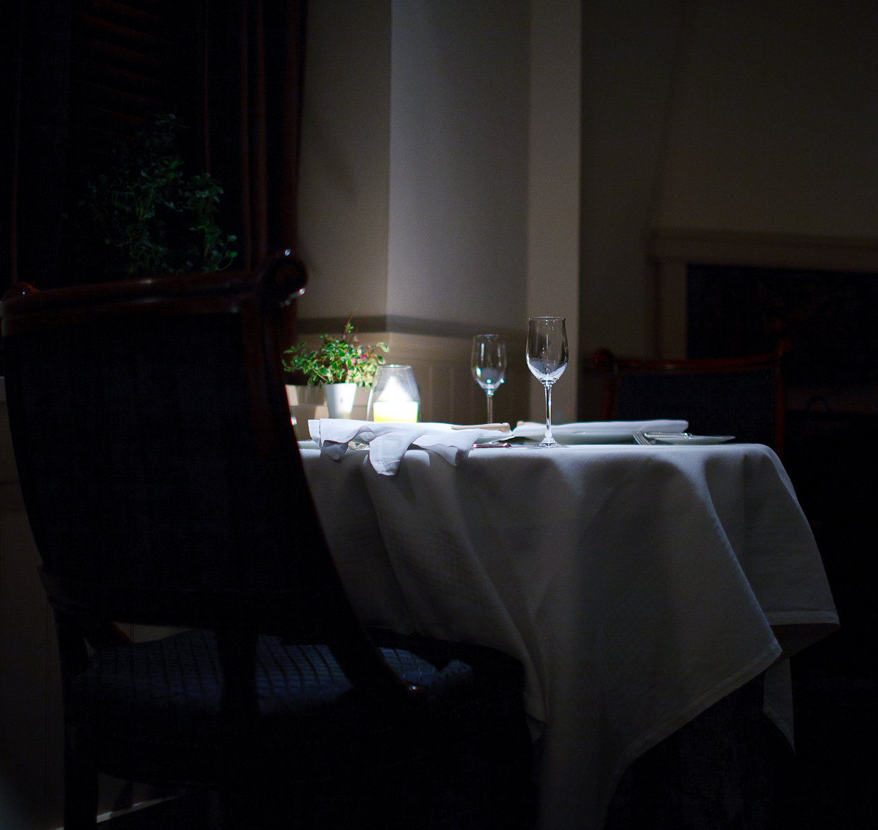 A table at The French Laundry