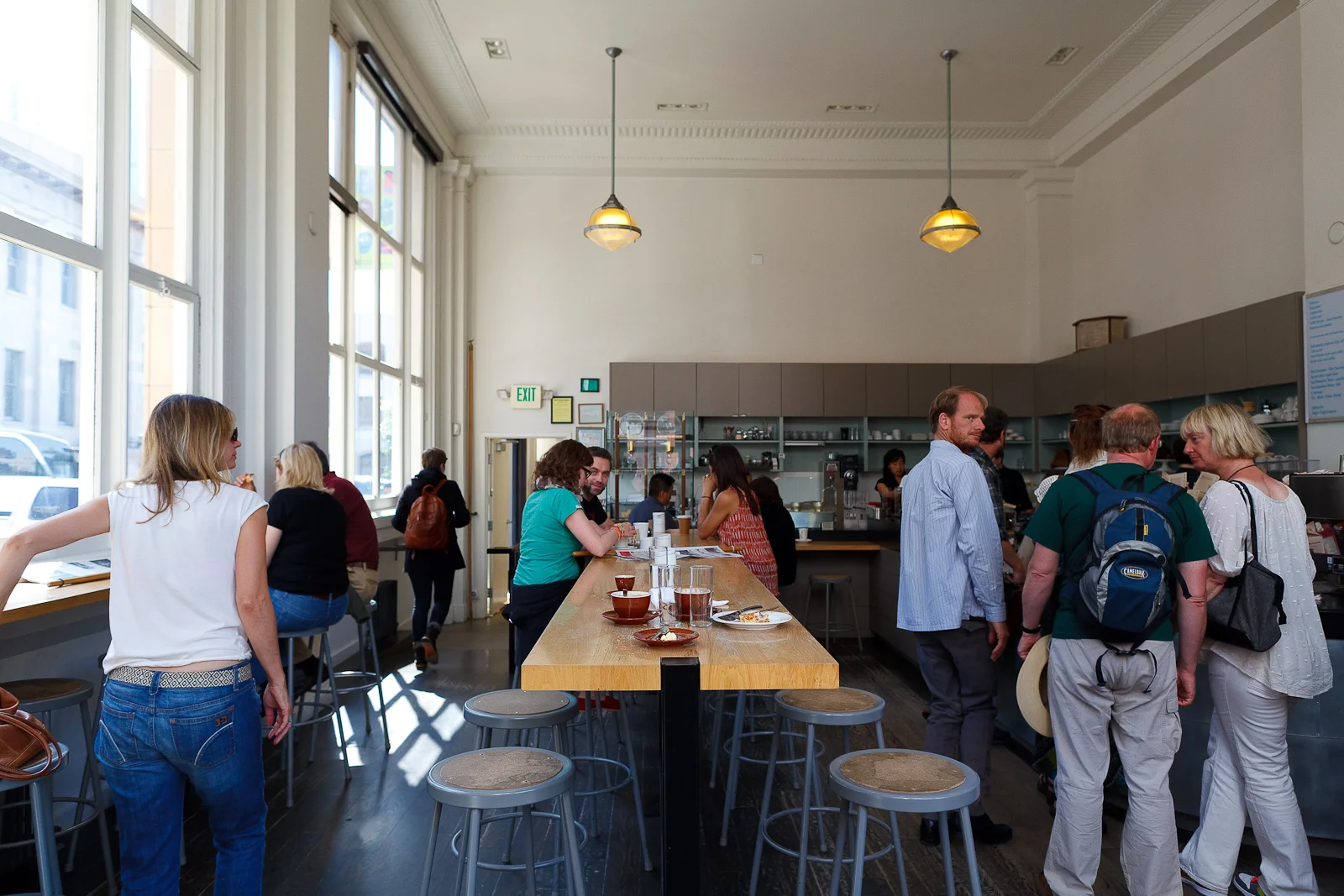 Interior of Blue Bottle, Mint Plaza