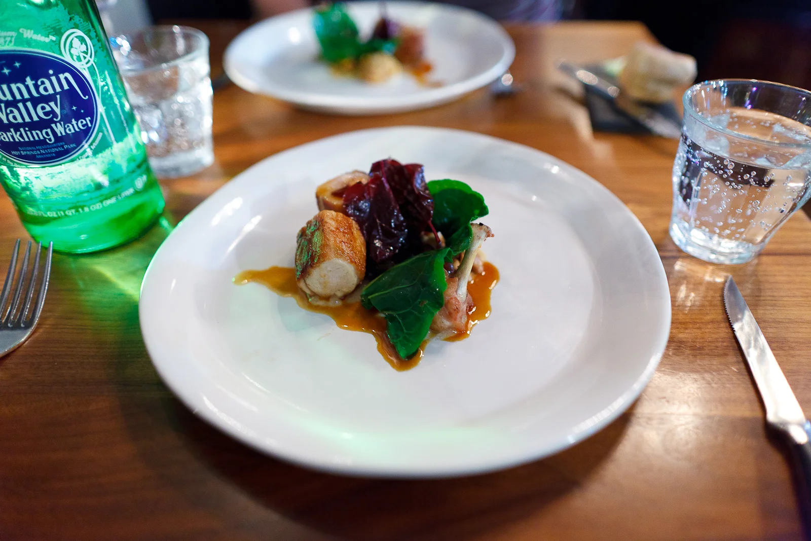 Cornish game hen, foie, red orach, currant, pine nuts