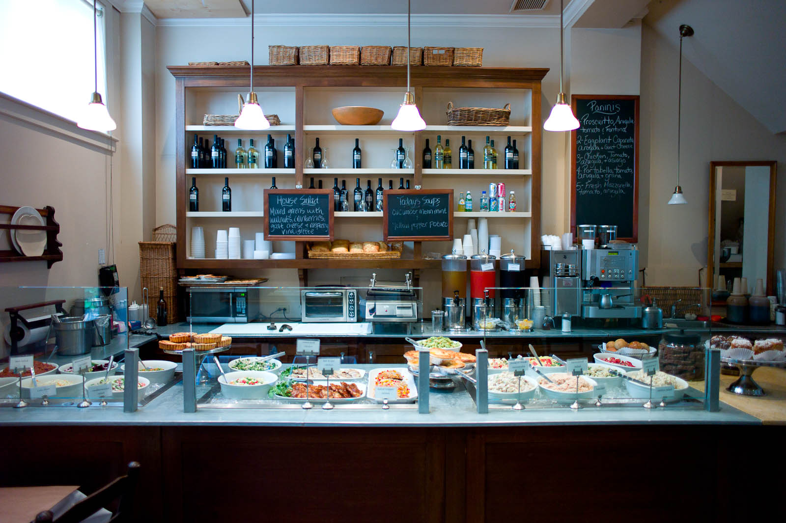 Prepared foods side of the shop