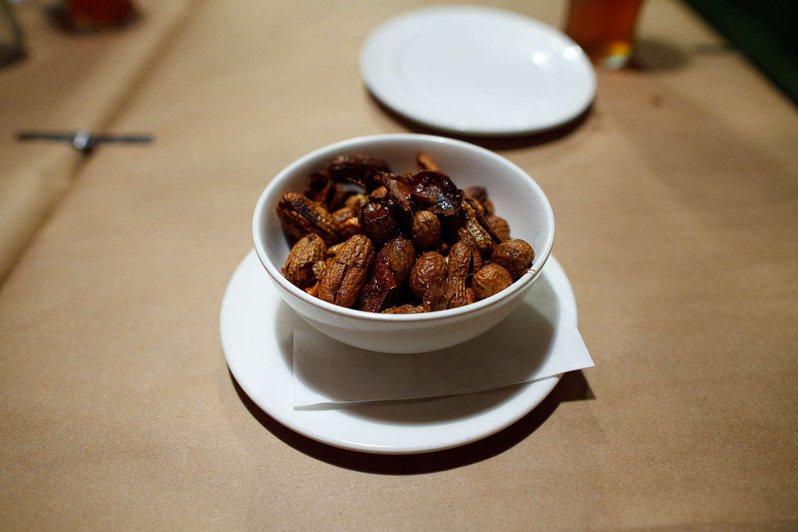 Boiled peanuts cooked in pork fat ($6)