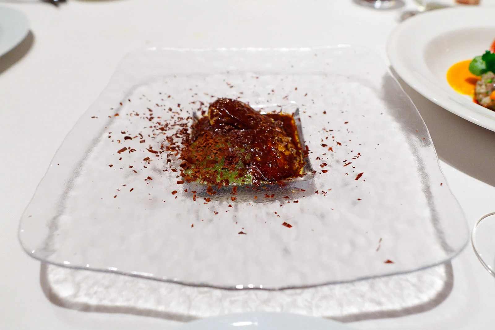 "After eight" foie gras