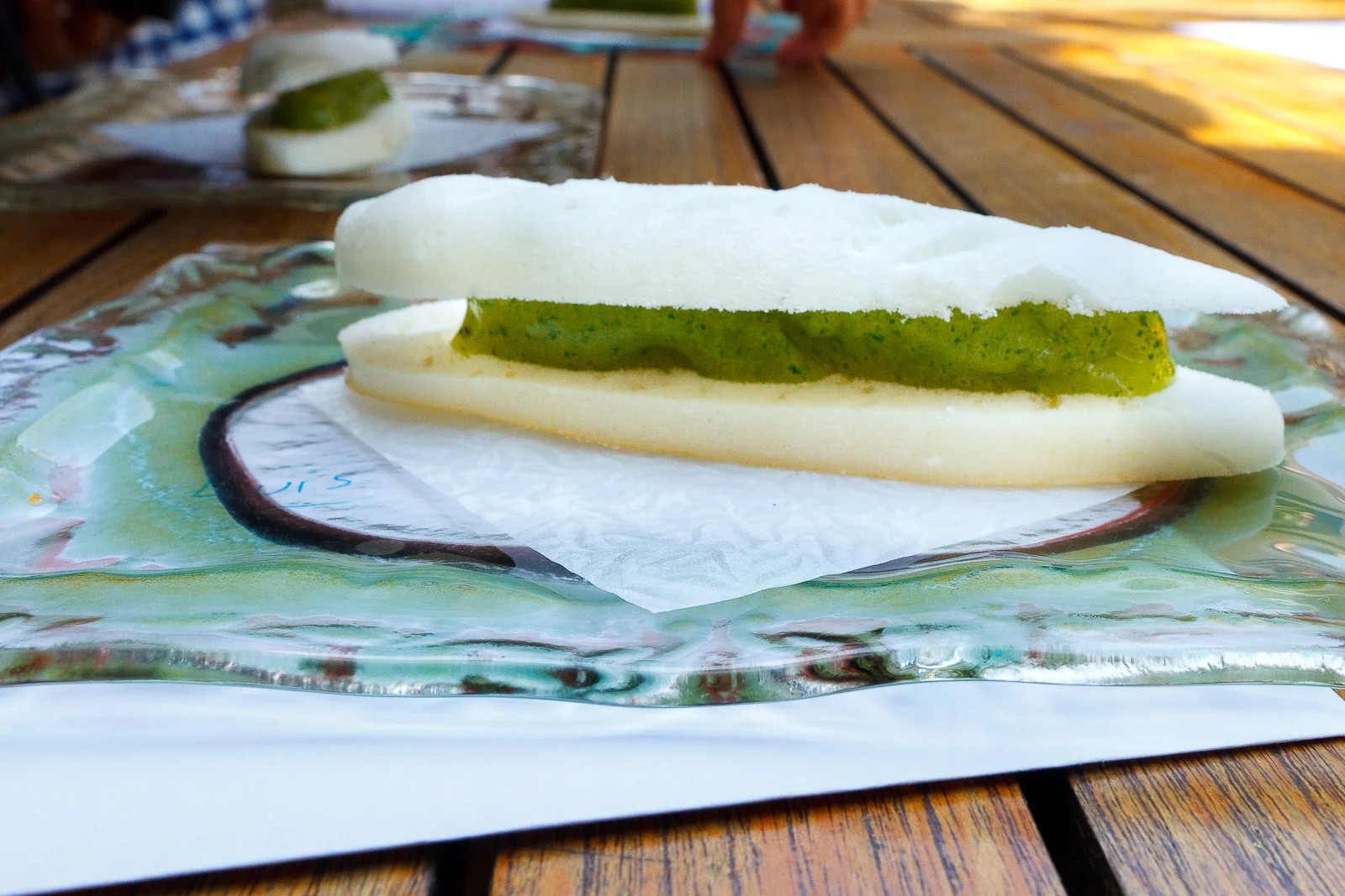3rd Course: Mojito and apple baguette