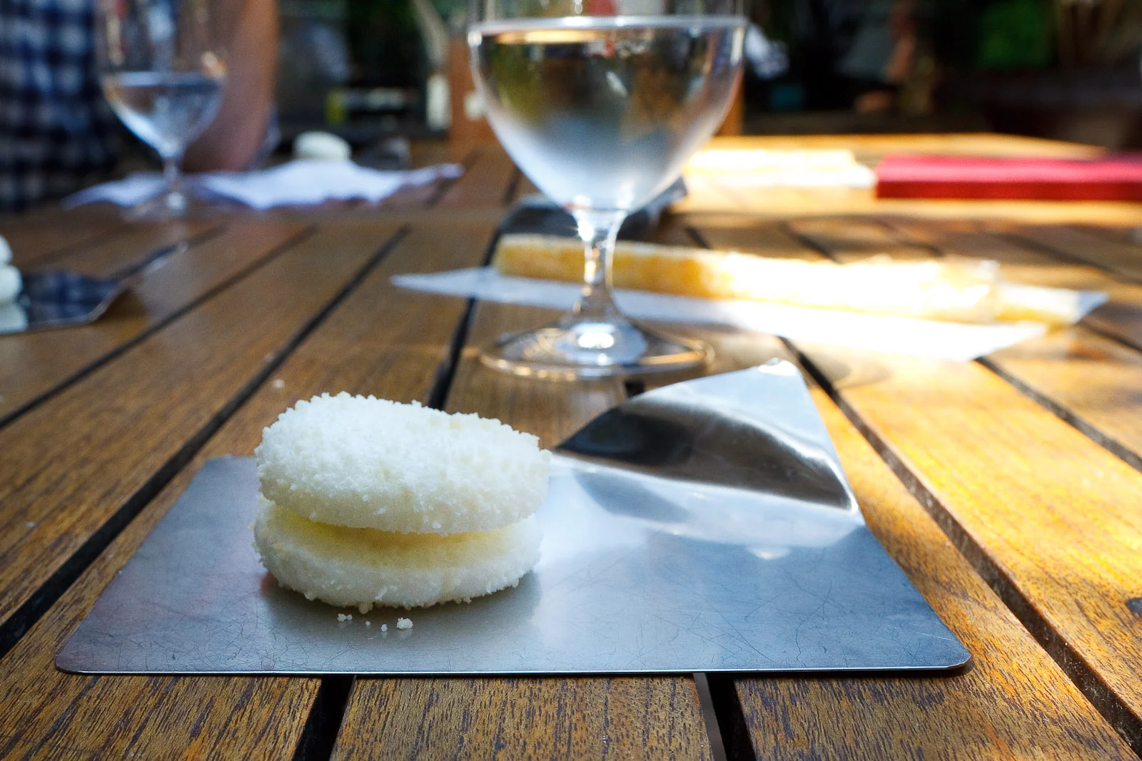 8th Course: Parmesan cheese "macaron"