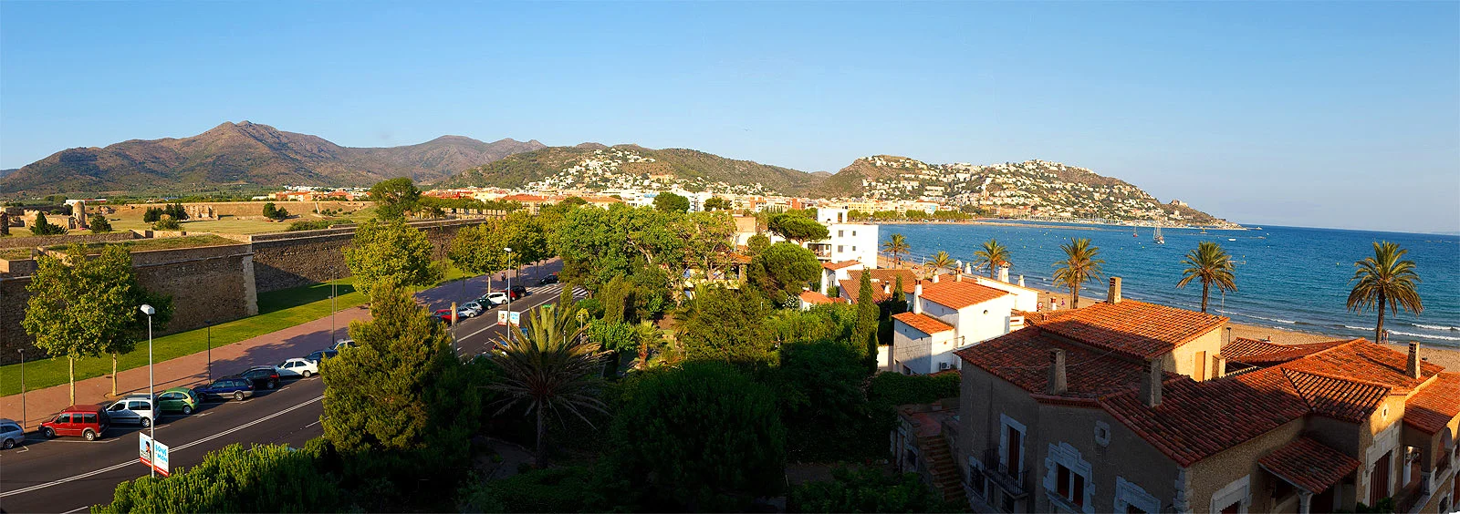 View of Roses, Spain from Avinguda de Rhode