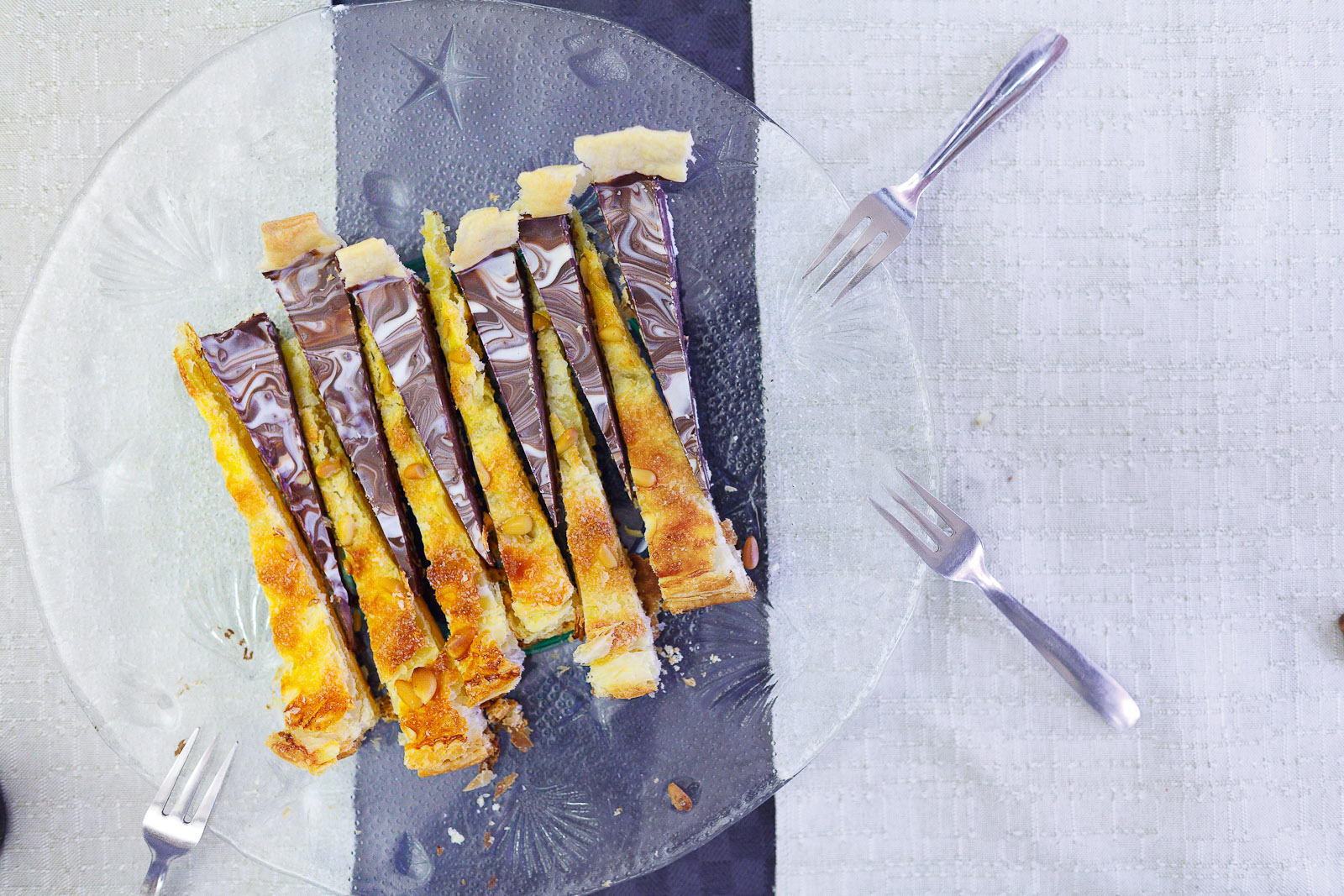 Chocolate and Pumpkin Puff Pastry Pie