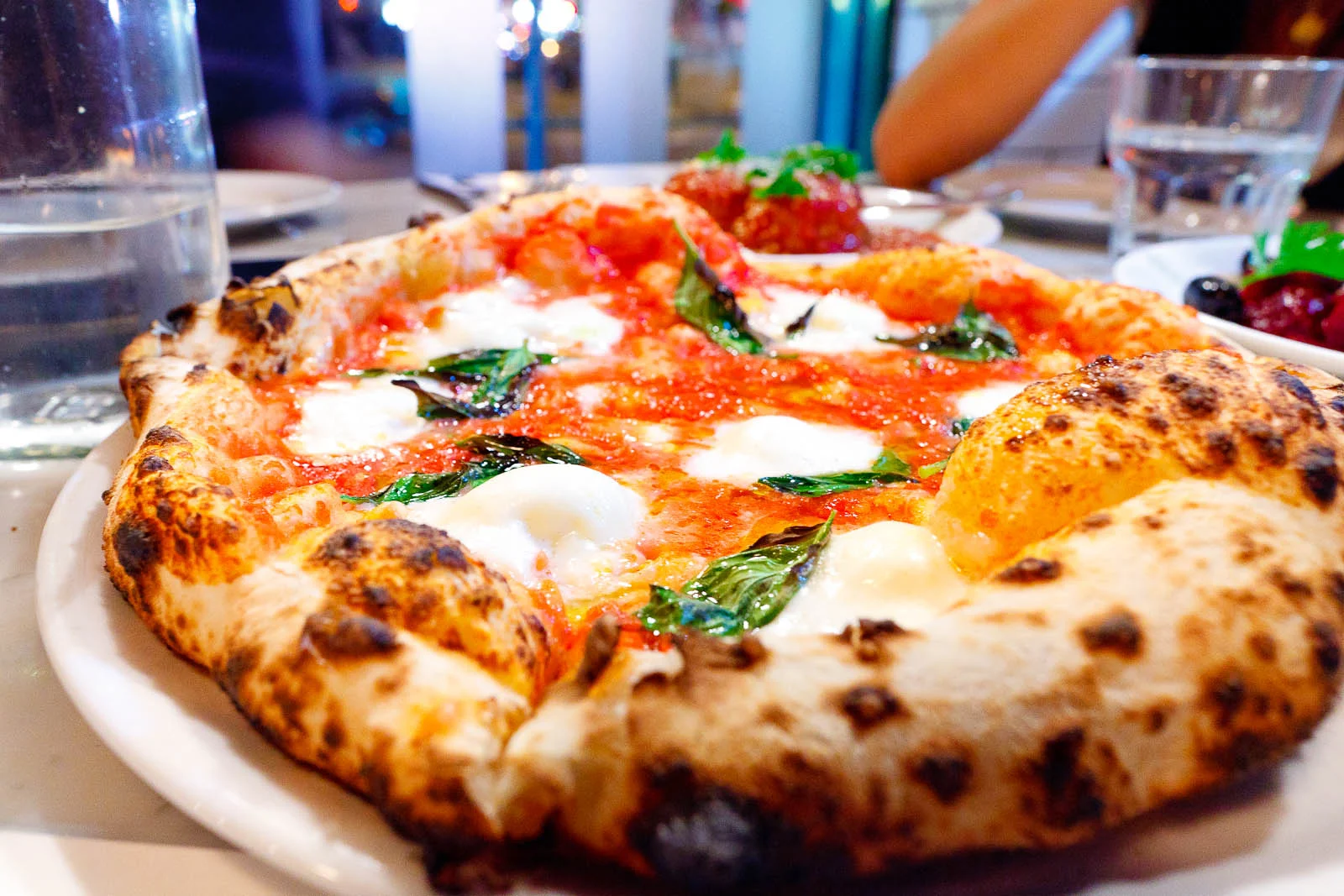 Pizza Margherita DOC - tomato, mozzarella di bufala, basil ($14)