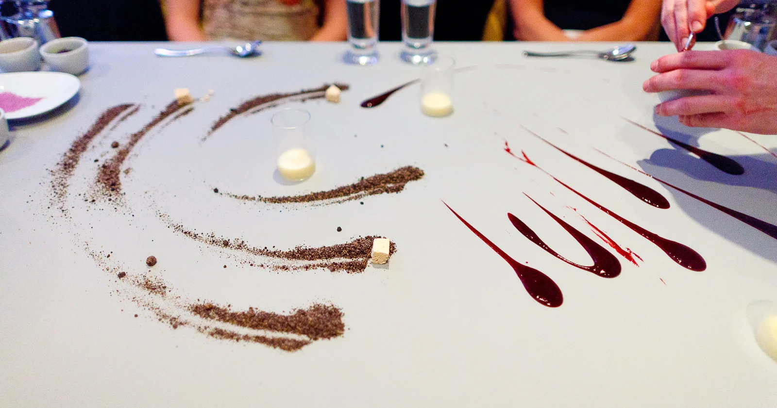 18th Course, Part I: Chocolate, blueberry, honey, peanut