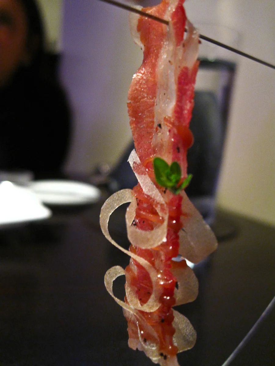 9th Course: Bacon, butterscotch, apple, thyme
